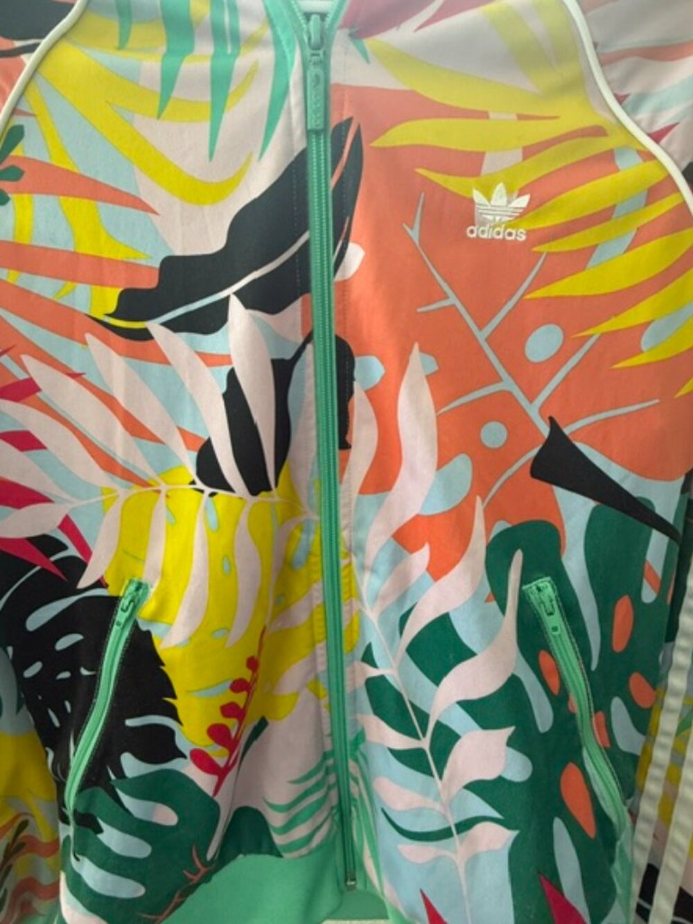 Adidas Originals Tropical Print Track Jacket Full Zip - Women's (Medium) - Picture 4 of 6